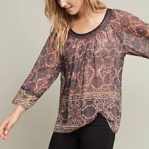 NWT Plenty by Tracy Reese Boho top size S // 0419